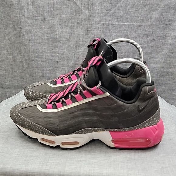 Nike Air Max \'95 Premium Fog Pink Gray trainers - 599425-006 - Men\'s SZ 11
